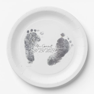Baby Ink Foot prints Papieren Bordje