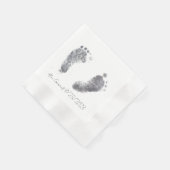 Baby Ink Foot prints Servet (Hoek)