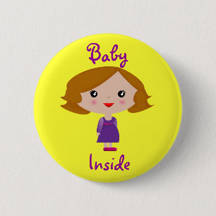 Baby Inside Ronde Button 5,7 Cm