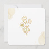 Baby Invitation - Cute Stamp Bedankkaart (Achterkant)