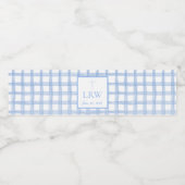 Baby Inwijding/Doopsel Viering Bord Waterfles Etiket (Enkel label)