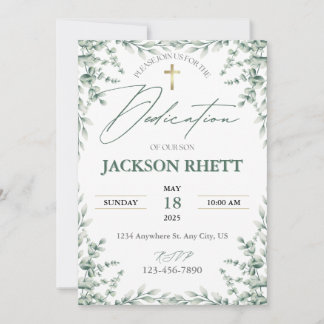 Baby Inwijding Uitnodiging