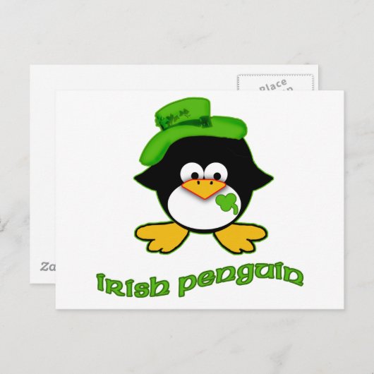 Baby Irish Penguin Briefkaart (Voorkant / Achterkant)