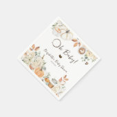 Baby is aan het brouwen | Autumn Coffee Baby showe Servet (Hoek)