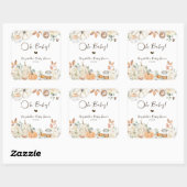 Baby is aan het brouwen | Autumn Coffee Baby showe Vierkante Sticker (Vel)