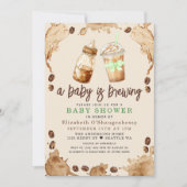 Baby is aan het brouwen Coffee Geslacht Neutrale B Kaart (Voorkant)