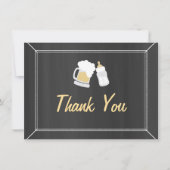 "Baby is aan het brouwen" Dank u Bedankkaart (Voorkant)