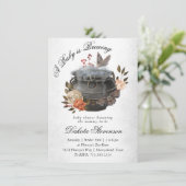 Baby is aan het brouwen | Leuk Halloween Stijl Bab Kaart (Staand voorkant)