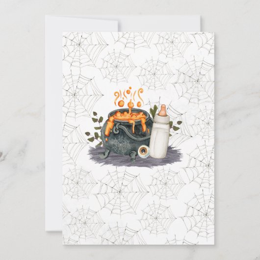 Baby is Baby shower aan het brouwen Kaart (Achterkant)