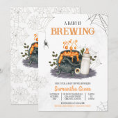 Baby is Baby shower aan het brouwen Kaart (Voorkant / Achterkant)