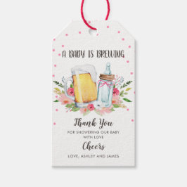 Baby is Baby shower Breedte Dank u Label Greenery Cadeaulabel