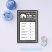 Baby is Baby shower Breuken Raad Prijsspel Flyer (Enkel)