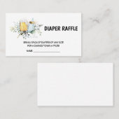 Baby is Baby shower-luierhandel Visitekaartje (Voorkant / Achterkant)