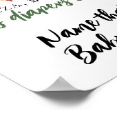 Baby is bier brouwen Naam dat baby eten Poster (Hoek)