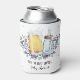 Baby is Breedkauwflesje voor Baby shower Blikjeskoeler