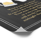 "Baby is Breedte", dunne gedachten Poster (Hoek)