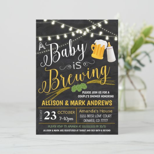 Baby is breiparen - doublure kaart (Staand voorkant)