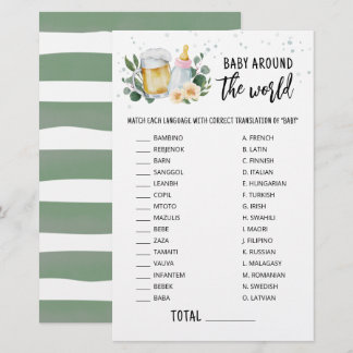 Baby Is Brewing Baby Around The World Game pink