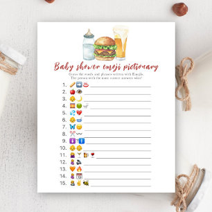 Baby is brewing baby shower Emoji fotospel