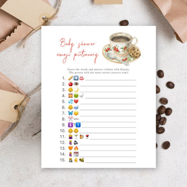 Baby is brewing baby shower Emoji picture game (Creator heeft geüpload)