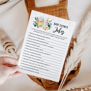 Baby Is Brewing Baby Shower Grappen Spel met Antwo Kaart