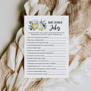 Baby Is Brewing Baby Shower Grappen Spel met Antwo Kaart