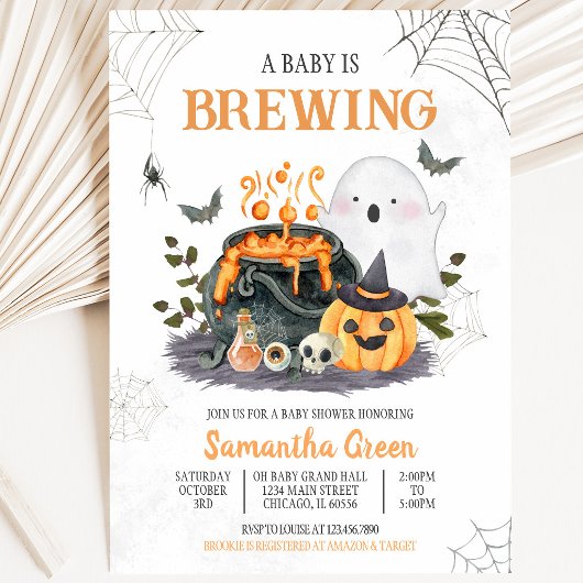 Baby is Brewing Baby Shower Kaart