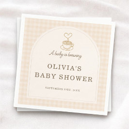 Baby is Brewing Baby Shower Party Servet