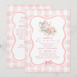 Baby is Brewing Baby Shower Thee Feestje Alles in  Kaart