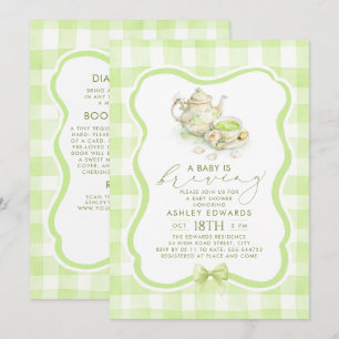 Baby is Brewing Baby Shower Thee Feestje Alles in  Kaart