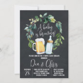 Baby is Brewing Baby Shower Uitnodiging (Voorkant)
