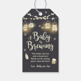 Baby is Brewing bedankt dat u labels Baby shower B Cadeaulabel