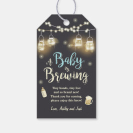 Baby is Brewing bedankt dat u labels Baby shower B Cadeaulabel