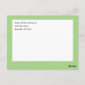 Baby is Brewing Birth Announcement Halloween Briefkaart (Achterkant)