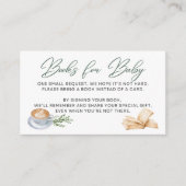 Baby is Brewing - Boeken voor Baby - Sage Green Informatiekaartje (Voorkant)