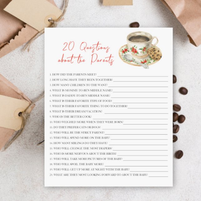 Baby is brewing coffee - 20 questions about parent (Creator heeft geüpload)