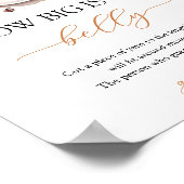 Baby is Brewing Coffee Baby Shower Belly Sign Poster (Hoek)