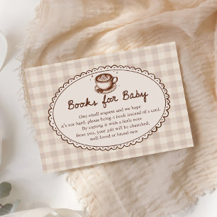 Baby is Brewing Coffee Baby Shower Boeken voor Bab Informatiekaartje