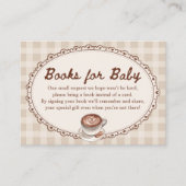 Baby is Brewing Coffee Baby Shower Books for Baby Informatiekaartje (Voorkant)