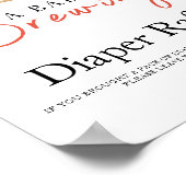 Baby is brewing coffee baby shower diaper raffle  poster (Hoek)