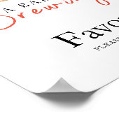 Baby is brewing coffee baby shower FAVORS Poster (Hoek)