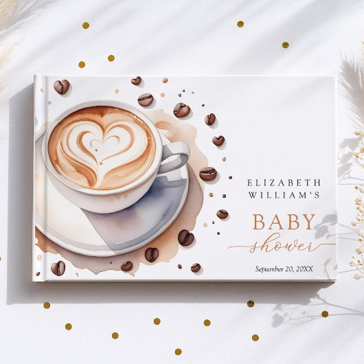 Baby is Brewing Coffee Baby shower gastenboek