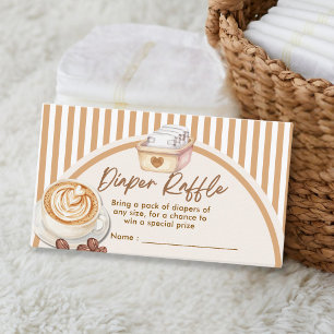 Baby Is Brewing Coffee Baby Shower Luier Raffle Informatiekaartje