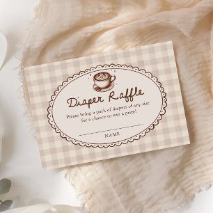 Baby is Brewing Coffee Baby Shower Luierspel Informatiekaartje