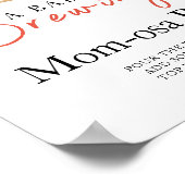 Baby is brewing coffee baby shower Momosa bar  Poster (Hoek)