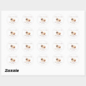 Baby Is Brewing Coffee Baby Shower Ronde Sticker (Vel)
