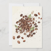 Baby is Brewing! Coffee Bean Baby Shower Kaart (Achterkant)