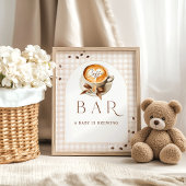 Baby is Brewing Coffee Bean Theme Baby Shower Bar Poster