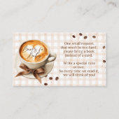 Baby is Brewing Coffee Bean Theme Baby Shower Informatiekaartje (Voorkant)