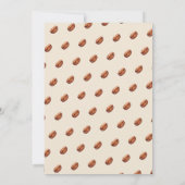 Baby Is Brewing Coffee Brown Baby Shower Kaart (Achterkant)